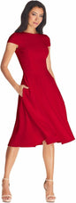 Dress the Population Womens Livia Midi High Dress