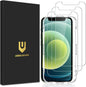 UNBREAKcable 3-Pack Screen Protector for iPhone 16 Pro, Double Shatterproof Tempered Glass [Easy Installation Frame] [9H Hardness] [99.99% HD Clear] [Case Friendly] for iPhone 6.3 inch