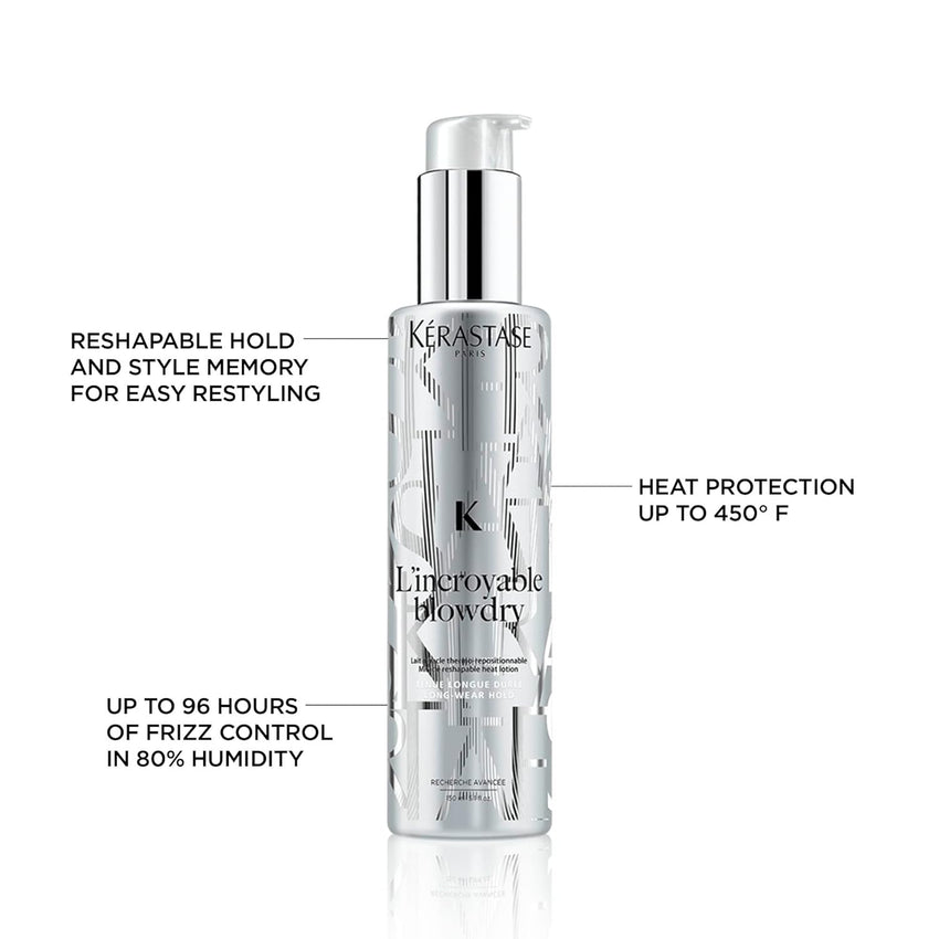 KERASTASE L'incroyable Blowdry Serum - Strong Hold Hair Serum, Provides Heat Protection up to 450°F, Controls Frizz