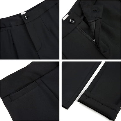 MODFUL Women's 2 Piece Business Suit Pant Set Slim Fit One Button Blazer Jacket Lady Work Suit for Office