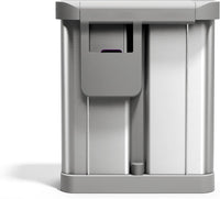 simplehuman 58 Liter / 15.3 Gallon Rectangular Hands-Free Dual Compartment Recycling Kitchen Step Trash Can with Soft-Close Lid, Brushed Stainless Steel