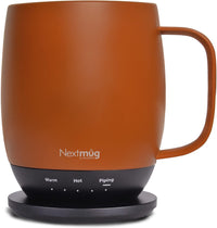 Nextmug - Temperature-Controlled, Self-Heating Coffee Mug (Burgundy - 14 oz.)