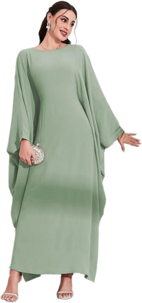 MedeShe Women's Modest Hidden Adjustable Belt Oversized Abaya Muslim Dress Prayer Robes Kaftans