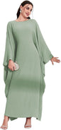 MedeShe Women's Modest Hidden Adjustable Belt Oversized Abaya Muslim Dress Prayer Robes Kaftans