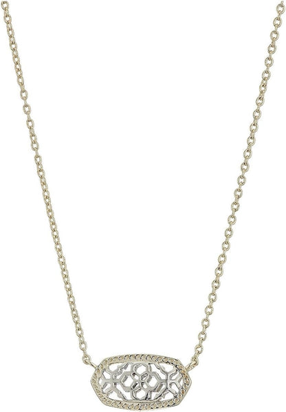 Kendra Scott Elisa Pendant Necklace for Women, Fashion Jewelry, 14k Gold-Plated