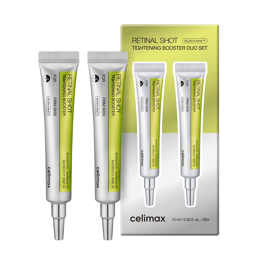 celimax The Vita A Retinal Shot Tightening Booster | 0.1% Retinal, 3% Matryxyl, High-Strength Retinoid for Anti-Aging, Pore Minimizer, Wrinkles & Fine Lines, Firmer Skin, 15ml