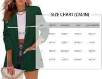 Mina Self 2025 Fall Women's Business Casual Blazer Jacket Fully-Lined One-Button Front Work Professional Suit Jackets