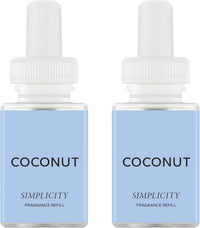 Pura & Simplicity Home Scent Refill - Smart Air Diffuser - Up to 120-Hours of Luxury Fragrance per Refill - Home Essential - Clean & Safe Diffuser Fragrance - 2 Pack, Apple