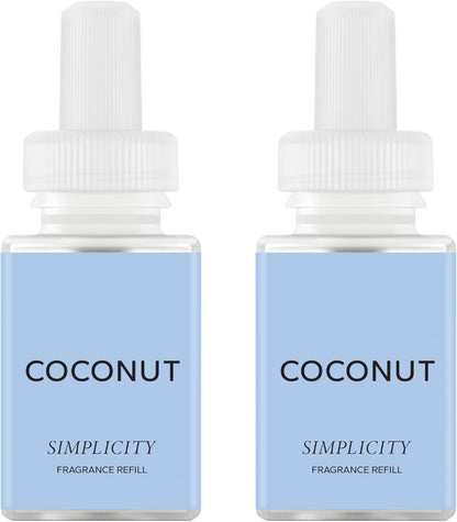 Pura & Simplicity Home Scent Refill - Smart Air Diffuser - Up to 120-Hours of Luxury Fragrance per Refill - Home Essential - Clean & Safe Diffuser Fragrance - 2 Pack, Apple