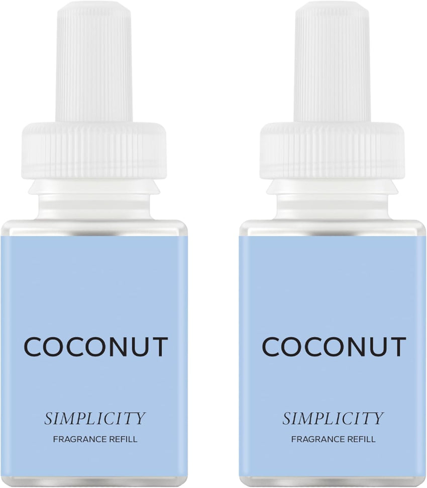 Pura & Simplicity Home Scent Refill - Smart Air Diffuser - Up to 120-Hours of Luxury Fragrance per Refill - Home Essential - Clean & Safe Diffuser Fragrance - 2 Pack, Apple