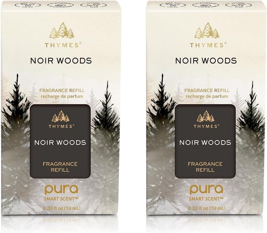 Thymes Pura Refills – 2 Pack of Oil Diffuser Scents – Long-Lasting Pura Diffuser Refills – Premium Home Fragrance – Notes of Pressed Apple, Clove & Cardamom (Simmered Cider, Pack of 2)