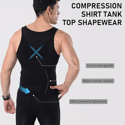 Shaperluv for Men, 2025 New Shaperluv Tank 2.0 Mens, Shaper Luv Tank for Men Big and Tall, Male Compression Shirt