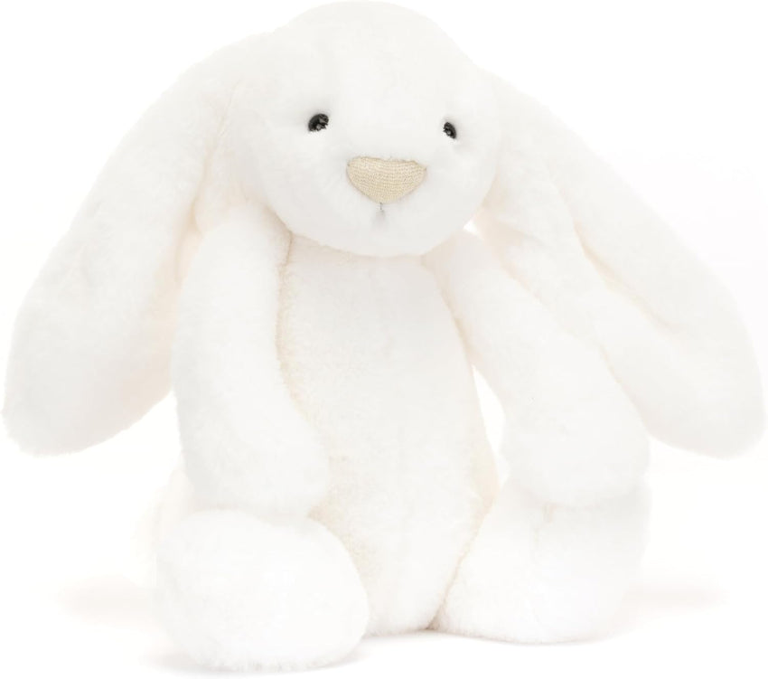 Jellycat Bashful Luxe Rosa Bunny Stuffed Animal, Medium 12 inches - Rabbit & Bunny Plush Toy - Classic Children's Gift