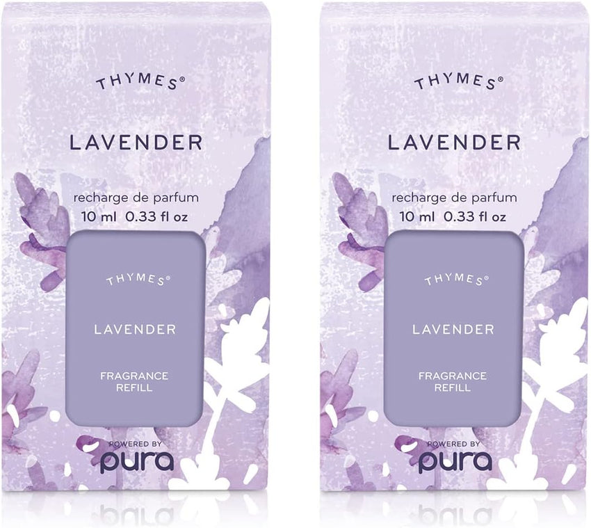 Thymes Pura Refills – 2 Pack of Oil Diffuser Scents – Long-Lasting Pura Diffuser Refills – Premium Home Fragrance – Notes of Pressed Apple, Clove & Cardamom (Simmered Cider, Pack of 2)
