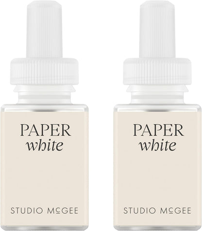 Pura x Studio McGee Home Scent Refill - Smart Air Diffuser - Up to 120-Hours of Luxury Fragrance per Refill - Home Essential - Clean & Safe Diffuser Fragrance - 2 Pack, Santal Vanilla