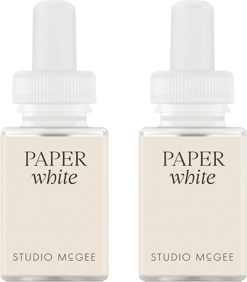 Pura x Studio McGee Home Scent Refill - Smart Air Diffuser - Up to 120-Hours of Luxury Fragrance per Refill - Home Essential - Clean & Safe Diffuser Fragrance - 2 Pack, Santal Vanilla