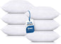 Utopia Bedding Throw Pillows (Set of 4, White), 18 x 18 Inches Pillows for Sofa, Bed and Couch Decorative Stuffer Pillow