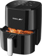 Air Fryer 6.8 Quarts, 10-in-1 Functions, Air Fry, Roast, Bake, Broil, Dehydrate, Large & Compact Air Fryers, Nonstick & Dishwasher-Safe Airfryer Basket, Stainless Steel Air Fryer, Easy to Use