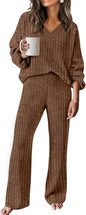 RUMIA Fall Outfits for Women 2025 Vacation Matching Sweater Lounge Sets (S-2XL)