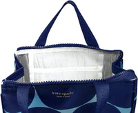 Kate Spade New York, Portable Soft Cooler Lunch Bag with Silver Insulated Interior Lining and Storage Pocket, Joy Dot