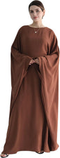 Women Muslim Abaya Dress 1Piece Bat Sleeve Islamic Maxi Robe Fashion Jilbab for Women Eid Kaftan Muslim Robe
