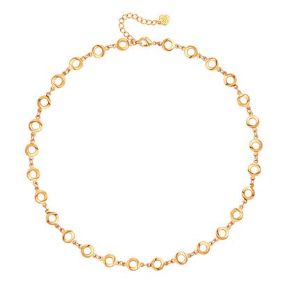 Aobei Pearl 18K Gold Plated Paperclip Chain Choker Satellite Chain Freshwater Cultured Biwa Pearl Pendant Necklace Dainty Turquoise Jewelry for Women