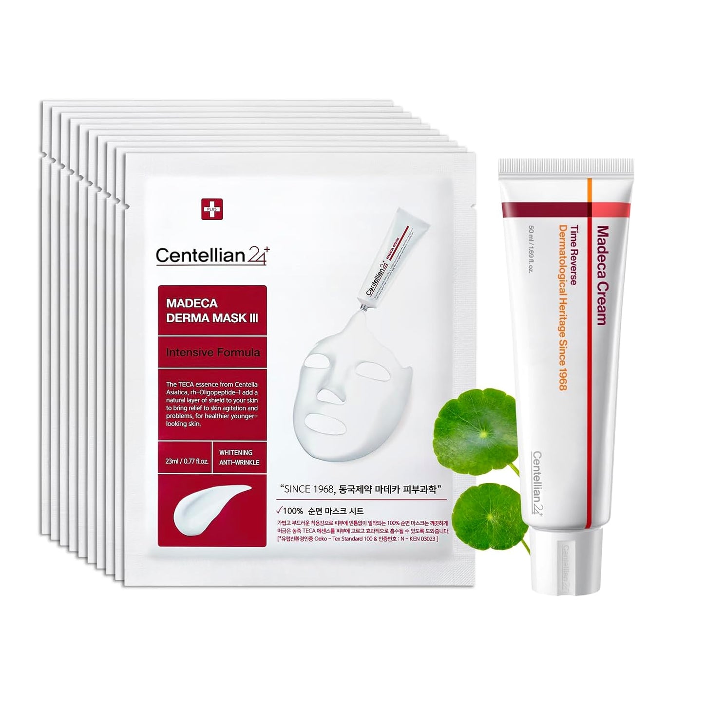 CENTELLIAN 24 Madeca Cream Time Reverse (1.69fl oz) - Advanced Fast-Absorbing & Nourishing, Hydrates, Firms & Reduces Wrinkles, Low Irritation, Korean Skin Care Centella Asiatica, Collagen