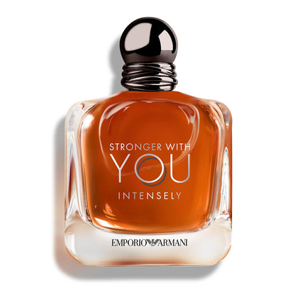 Armani Beauty - Stronger With You Intensely - Cologne for Men - Fougère Ambery Woody Men’s Fragrance - Pink Pepper, Lavender, Vanilla Notes