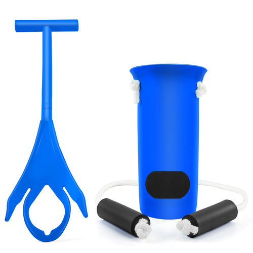 Jellas Sock Aid Kit, Flexible Sock Aid Device with Long Rope - Sock Puller aid Easy on and Off Device for Putting On and Removing Socks or Stockings, Sock Helper for Independence and Comfort (White)