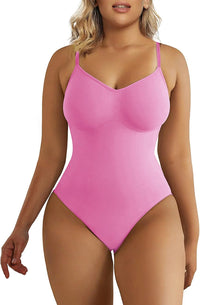 SHAPERX Women's Seamless Shapewear Bodysuit Tummy Control Body Shaper Waist Snatching Body Suit
