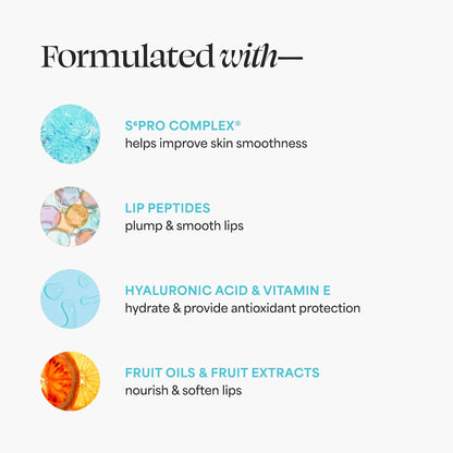 TULA Skin Care 24-7 Moisture Day & Night Peptide Lip Mask - Peptides, Hyaluronic Acid & Vitamin E deeply Nourish & Hydrate lips, 0.28 oz.