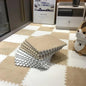 7DAY'S 40pcs 30x30cm DIY Nordic Floor Mat Splicing Carpet Plush Velvet Bedroom Rooms Pink Mat Puzzle Plush Mats Interlocking Carpet Tiles for Commercial and Home