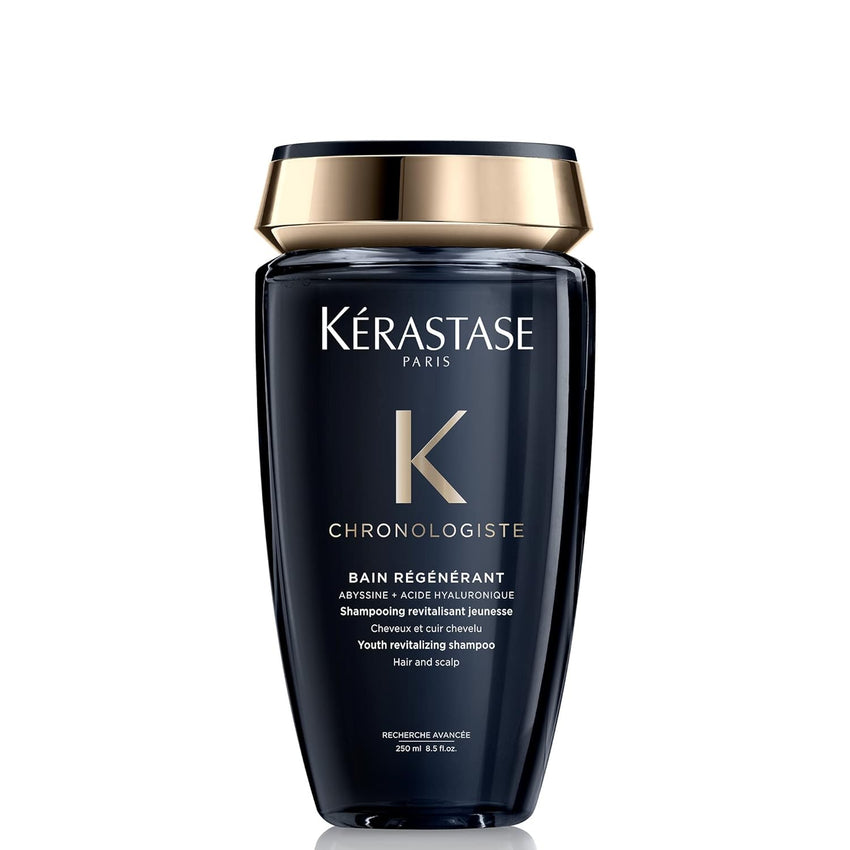 Kerastase Chronologiste Régénérant Shampoo For Dull & Sensitized Hair Types - Hydrates and Strengthens Hair, Revitalizes Hair & Scalp, With Hyaluronic Acid & Vitamin E, 8.5 Fl Oz