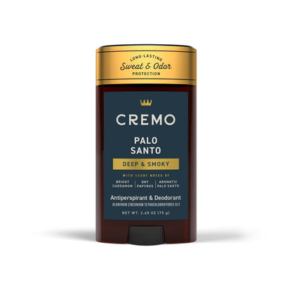 Cremo Italian Bergamot Antiperspirant & Deodorant for Men, 48-hour Sweat and Odor Protection, 2.65oz