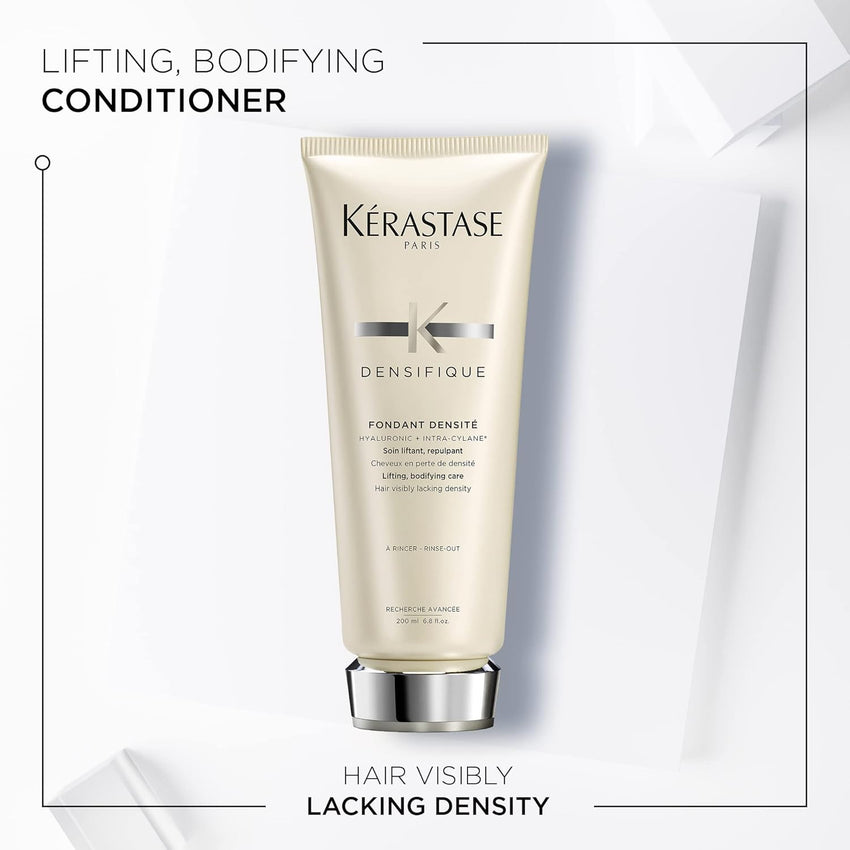 Kerastase Densifique Densité Thickening Conditioner For Fine, Thin, and Thinning Hair - Strengthens and Hydrates With Hyaluronic Acid For Fuller Looking Hair, 6.8 Fl Oz