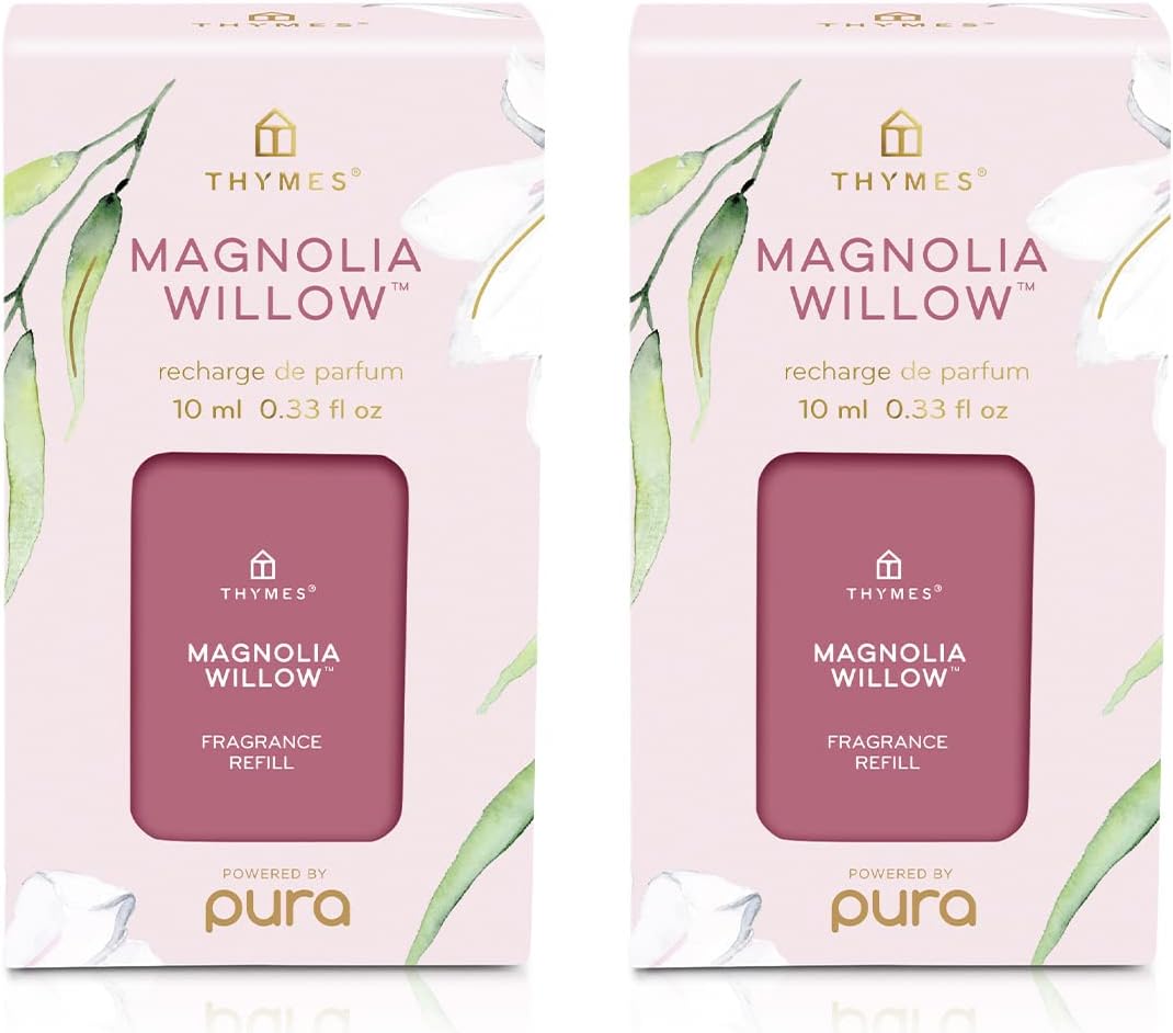 Thymes Pura Refills – 2 Pack of Oil Diffuser Scents – Long-Lasting Pura Diffuser Refills – Premium Home Fragrance – Notes of Pressed Apple, Clove & Cardamom (Simmered Cider, Pack of 2)