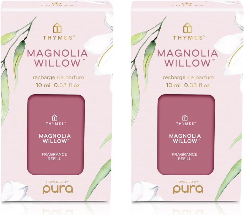 Thymes Pura Refills – 2 Pack of Oil Diffuser Scents – Long-Lasting Pura Diffuser Refills – Premium Home Fragrance – Notes of Pressed Apple, Clove & Cardamom (Simmered Cider, Pack of 2)