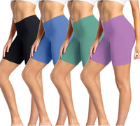 wirarpa Women's Cotton Boy Shorts Underwear Anti Chafing Soft Biker Short Plus Boy Shorts Panties 4 Pack