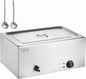 VEVOR Commercial Food Warmer, 1500W Electric Stainless Steel Steam Food Warmer with Lid, 6-Pan Fast Heating Countertop Buffet Bain Marie with Soup & Perforated Ladles, for Catering, Restaurant, Party