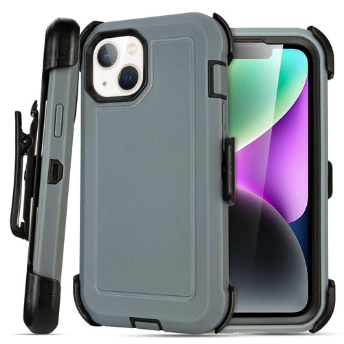 for Black iPhone 15 Case with Belt Clip, Shockproof Heavy Duty Rugged, 3 Layers of Sturdy,Anti-Drop, Military-Grade Defender Cover for iPhone 15 Case Black