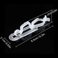 Blulu 150 Pcs Christmas Light Clips Hooks, Outdoor Universal Gutter and Shingle Clip Compatible with C9 C7 C6 for Roof, Roof Ridge Line, Fence, Icicle Lights (Clear)