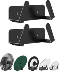 NOTMBESTM Pot Lid Organizer, 2 Pack Lid Holders Inside Cabinet, Wall Mount Rack Fit for Cutting Board, Fixed by Adhesive or Screw (Black)