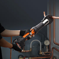 VEVOR Mini ProPress Tool, 18V Electric Pipe Crimping Tool for 1/2", 3/4", 1" Copper Pipes, Press Tool Kit with 3 Pro Press Jaws, 2pcs 2AH Battery, Fast Charger & Carrying Case