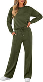 ANRABESS Women 2 Piece Set Long Sleeve Sweatsuit Sweatpants Tracksuit Sweat Casual Matching 2025 Travel Fall Trendy Outfits