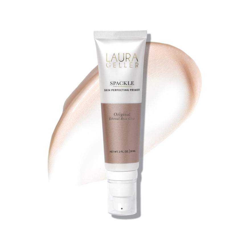 LAURA GELLER NEW YORK Spackle Primer - Champagne Glow - Super-Size 2 Fl Oz - Hyaluronic Acid Makeup Primer for Mature Skin