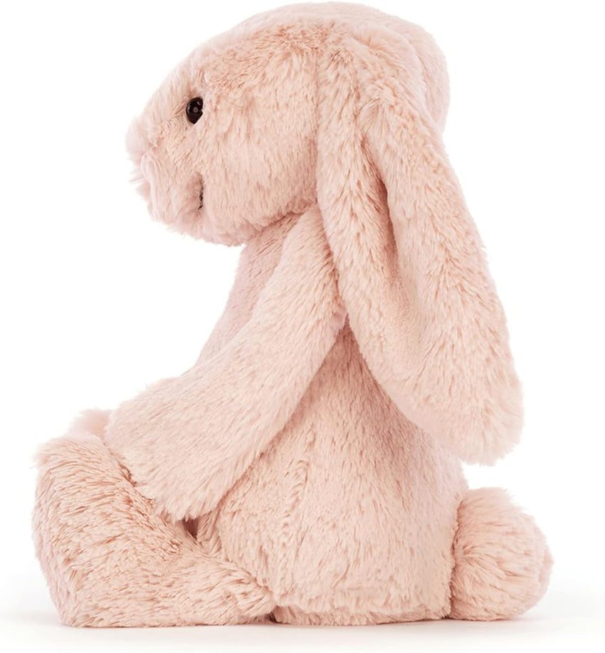 Jellycat Bashful Blush Bunny Stuffed Animal, Medium 12 inches - Rabbit and Bunny Plush Toy - Classic Children's Gift