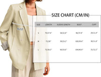 Mina Self 2025 Women's Casual Blazer Fall - Double Breasted Full-Lined Stripe Lightweight Fashion Work Office Jacket Pockets