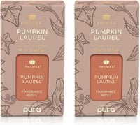 Thymes Pura Refills – 2 Pack of Oil Diffuser Scents – Long-Lasting Pura Diffuser Refills – Premium Home Fragrance – Notes of Pressed Apple, Clove & Cardamom (Simmered Cider, Pack of 2)