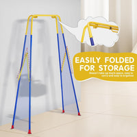 Baby Jumper with Stand, Toddler Swing Set forIndoor/Outdoor Play, Jumper for Baby 6-24 Months,Baby Jumpers and Bouncers with Adjustable Chain,Easy to Assemble & Store