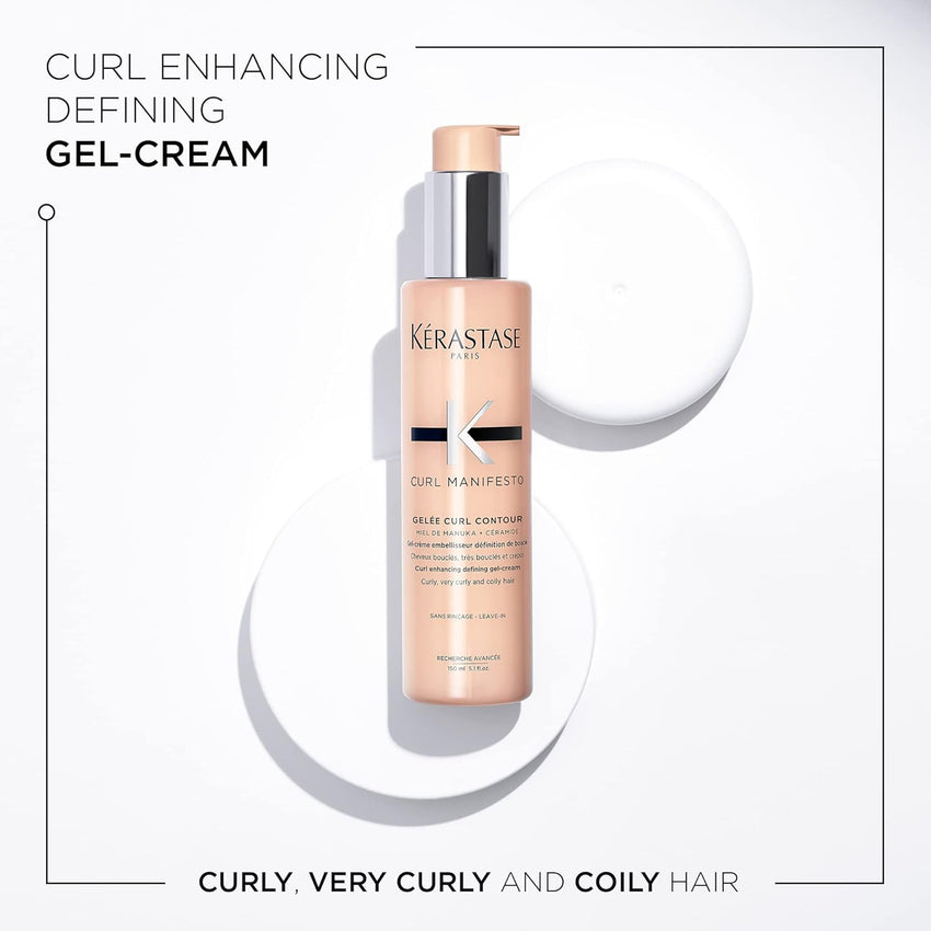 Kerastase Curl Manifesto Gelee Curl Contour Hair Serum | Enhances Curl Definition Without Crunch | Anti-Frizz | With Shea Butter | For All Wavy, Curly, Very Curly & Coily Hair